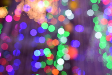Blur and bokeh of lights in Thailand