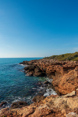 The sea in the Sierra de Irta in Alcocebre