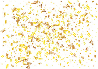 Festive glitter rectangle confetti background. Abstract frame confetti texture for holiday, postcard, poster, website, carnivals, birthday and children's parties. Cover confetti mock-up. Wedding card