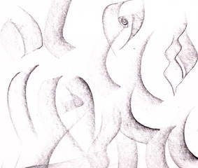 black and white delicate graphic abstract background