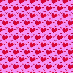 love and Heart pattern texture background.