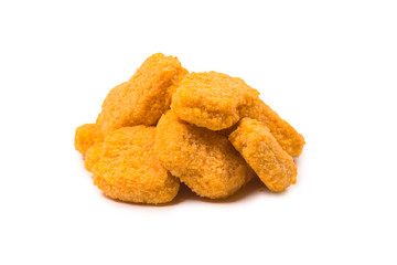 Nuggets isolated on a white background.