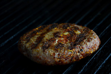 steak on grill