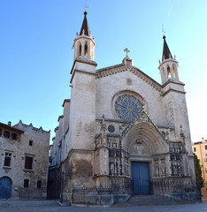 Fototapeta na wymiar Iglesia de Santa María de Vilafranca, Barcelona España