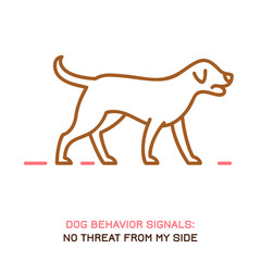 Dog behavior icon