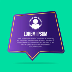 Creative testimonials template with different shapes. Testimonial Speech bubble concept, customer feedback infographic for application and website.