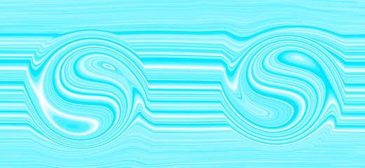 Aquamarine. Blue background with waves and lines in the same style for a wedding card, beautiful texture of an abstract pattern for a screensaver.