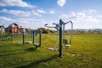 Obraz premium siłownia w parku