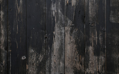 black wood painted old planks