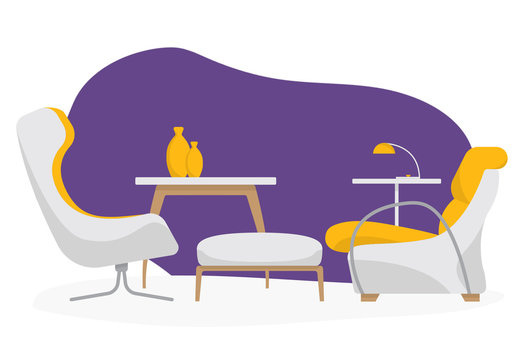 Office and Furniture Illustration Icon Set