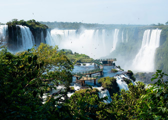 Nice panoramic view of the Iguazu Falls