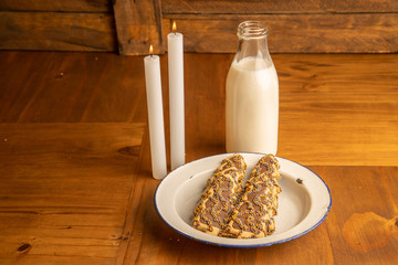 Christmas tree-shaped Christmas chocolate cookies