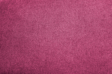 Closeup burgundy, purple color fabric sample of upholstery,textile for decoration interior design