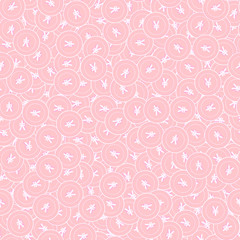 Chinese yuan copper coins seamless pattern. Positi