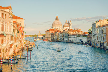 Fototapeta na wymiar Grand Canal Venice Italy.