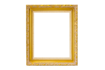  絵画の額（白背景）