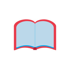 book open flat style icon
