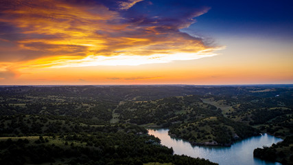 Sunset Lakeside Landscape