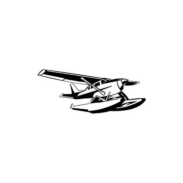 recommend clip art: Retro biplane vector ,vector art, monogram, isolated, black, graphic, hand drawing vector illustration, logo, clip art