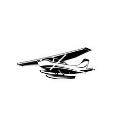 Retro biplane vector ,vector art, monogram, isolated, black, graphic, hand drawing vector illustration, logo, clip art