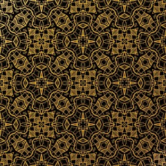 luxury gold batik pattern background , Batik Indonesian is a technique of wax-resist dyeing applied to whole cloth