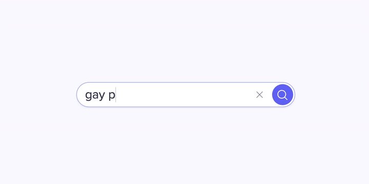 search for gay porn on internet browser, LGBT, love, porn, sex,typing in a search line on the computer, browser, communication, computer, connection, data, display, global, google