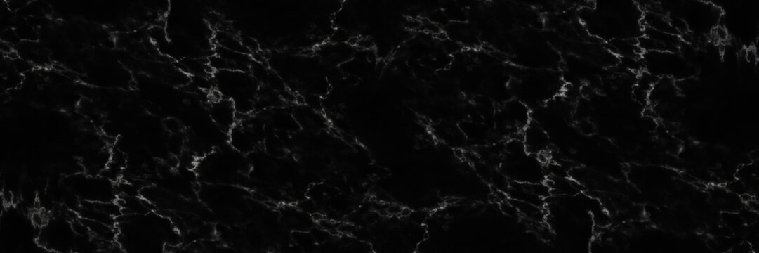 Horizontal Elegant Black Marble Background