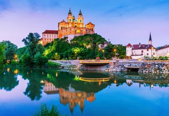 Fotobehang Melk, Austria. Benedictine abbey. © SCStock