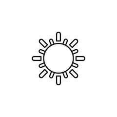 sun hot line style icon
