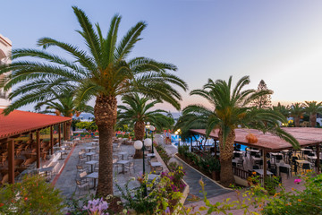 Fototapeta na wymiar Nice view of the Hotel in Crete