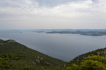 View of the Kornati Islands from Uglijan, Croatia