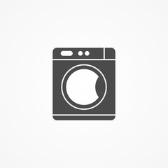 Washing machine vector icon sign symbol