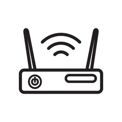 Wireless Router Icon Vector