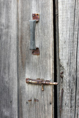 Old doors. Background from wooden boards. Wood background
