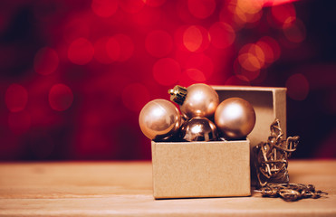 Christmas gifts. Decoration Christmas tools. Decor. Background. Holidays. New Years. 