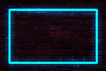 neon light framed background