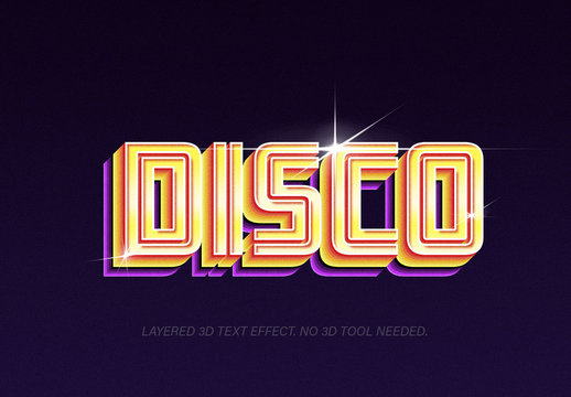 Shiny Retro Text Effect