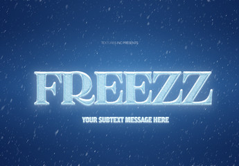 Snow and Ice Text Effect