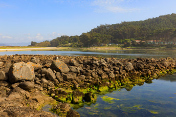 coastal scene at O Faro, one of the Cíes Islands