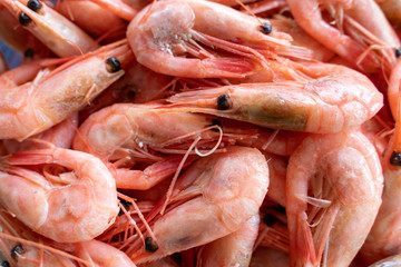 Stack of shrimps