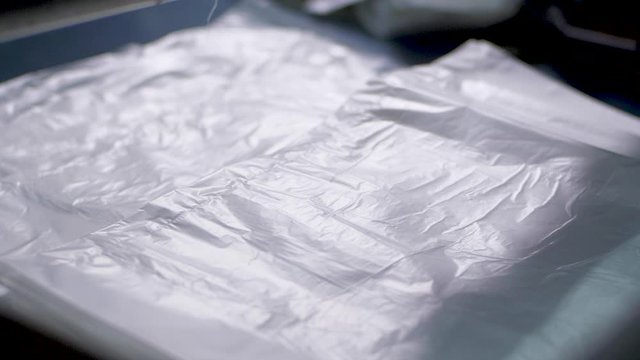 production of polyethylene bags
