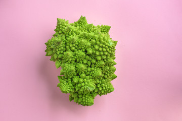 romanesco cauliflower cabbage (delicious vegetable, vitamins diet food) menu concept. food...