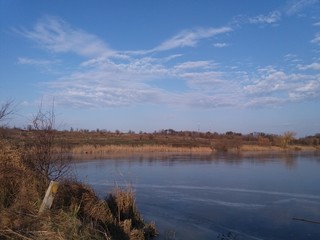 lake in autumn.landskape.water.nature