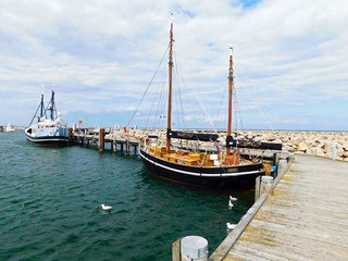 Obraz premium Der Bootshafen an der Ostseeküste