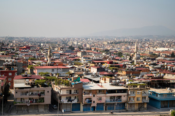 Fototapeta na wymiar Antakya, Hatay / Turkey : October 29 / 2019 : Panoromic view of Antakya city