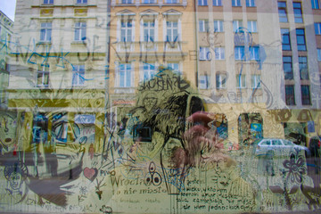 graffiti on wall