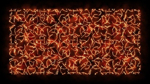 Fiery animated celtic ornament