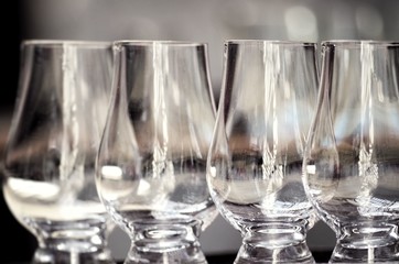 Glass cups for espresso coffee