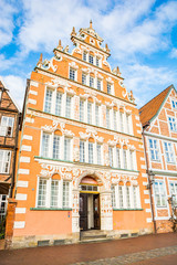 Fototapeta premium Stade, Germany - November 12, 2019. Details of german architecture