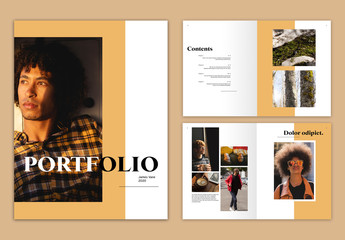 Orange Portfolio Layout